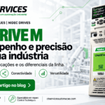 Drive Unidrive M da Nidec Drives em destaque na arte da CT Services